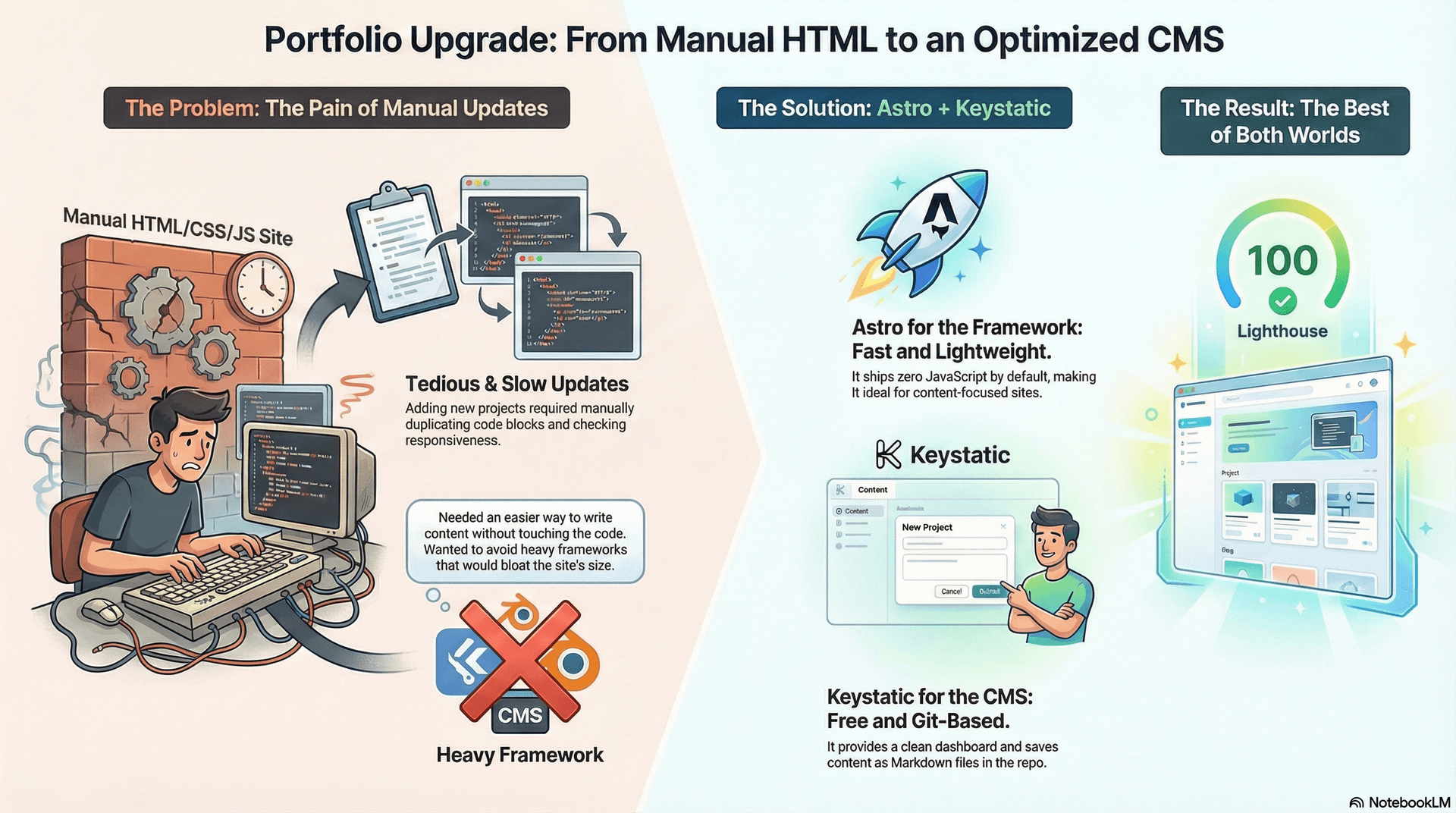 Code migration from vanilla HTML to Astro framework
